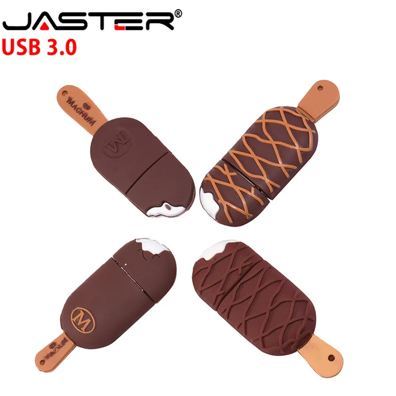 JASTER USB 3 0 usb флеш накопитель с мультяшным мороженым диск памяти Милый силикон 4 ГБ 8