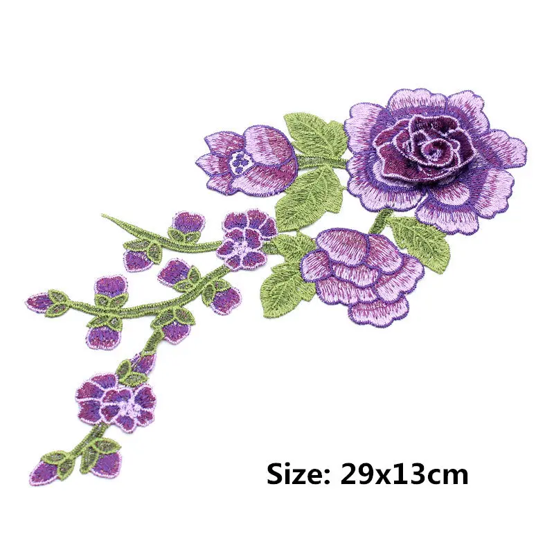 Кружевной воротник из 9 стильных цветов с розой и сердечком Кружевная аппликация