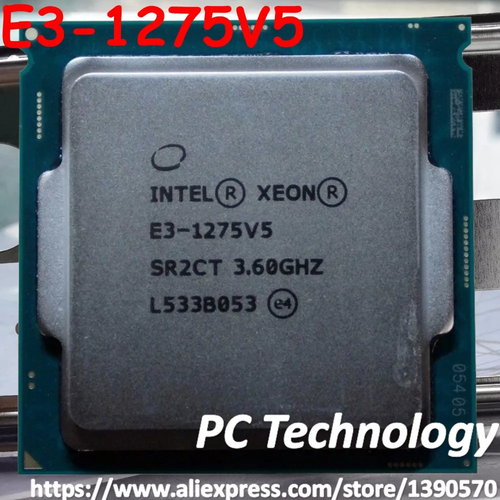 

Оригинальный процессор Intel Xeon E3-1275V5 SR2CT SR2LK, ЦП 3,60 ГГц 8 м LGA1151 E3-1275 V5 четырехъядерный процессор E3 1275 V5 1275V 5 Бесплатная доставка
