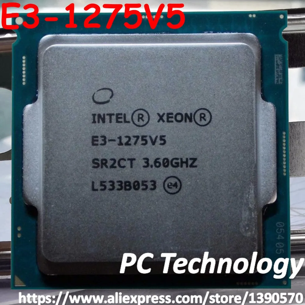 Процессор Intel Xeon E3 1275V5 3 60 ГГц 8 Мб LGA1151 1275 V5 четыре ядра б/у|chip| |
