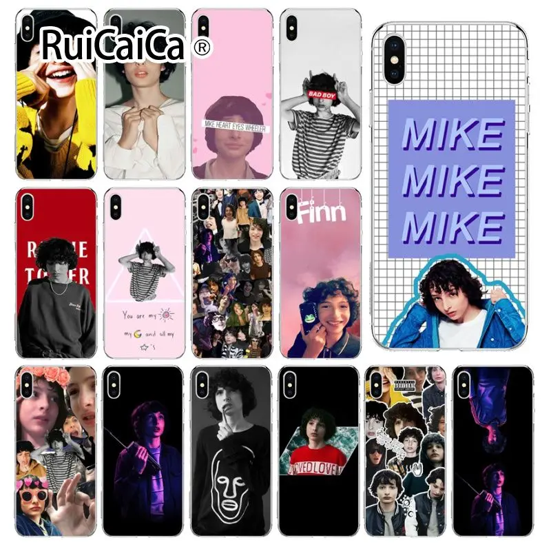 Чехол для мобильного телефона Ruicaica Finn Wolfhard прозрачный чехол iPhone 6S 6plus 7plus 8 8Plus X Xs MAX