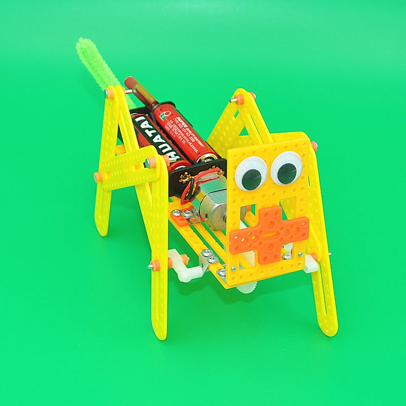 DIY робот собака модель научная игрушка помощь детям в обучении творчество