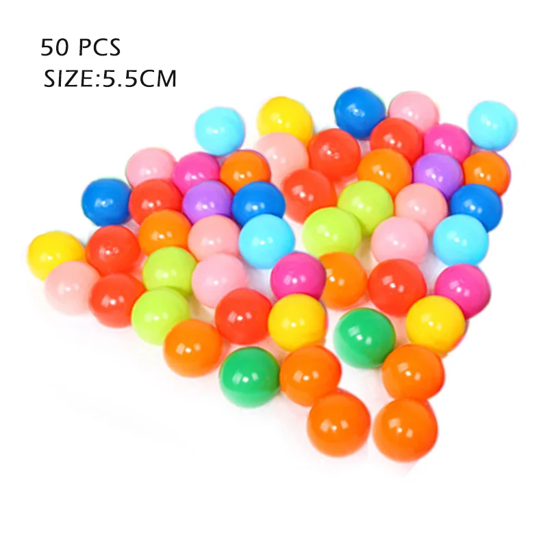 5.5cm 50pcs Ball A Складная детская палатка для игр на открытом воздухе, детский игровой домик для бассейна с шариками океана, игровой домик для мальчиков и девочек, Милая модель автомобиля, игровые палатки, игрушки для детей - Цвет: 5.5cm 50pcs Ball A