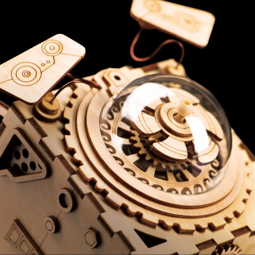 Серия пазлов Robotime игрушки Diy 3d креативная забавная деревянная модельная игрушка в виде собаки обучение мозгу музыкальная шкатулка детский подарок для взрослых jooyoo