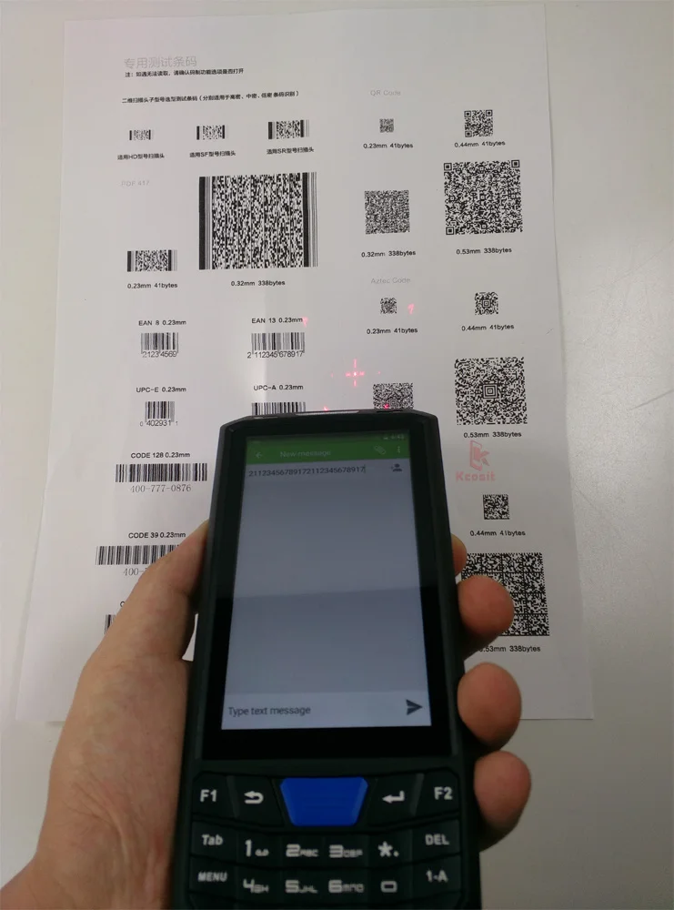 Kcosit T80 QR сканер штрих-кодов водонепроницаемый беспроводной 4G Android 7 0 |