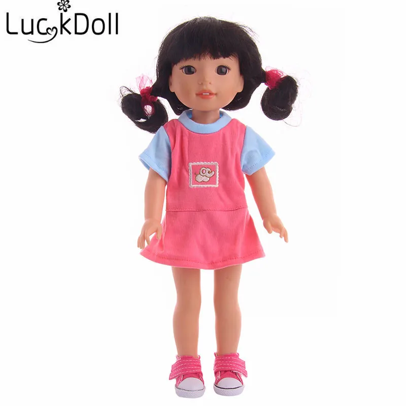 LUCKDOLL высококачественные красочные пижамы ручной работы одежда платье костюм для