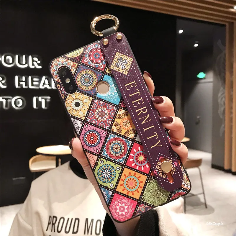 HK3-02WDGonGeY SoCouple ремешок чехол для телефона Redmi Note 8 Pro 5 5A 6 7Pro 4X K20 Pro Чехол для Xiaomi 8 9 CC9 A3 9 Lite чехол для телефона из ТПУ с принтом держатель чехол - Цвет: HK3-02WDGonGeY