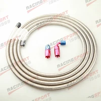 stainless steel braided an 8 8an fuel gas line hose 3m swivel hose end fitting