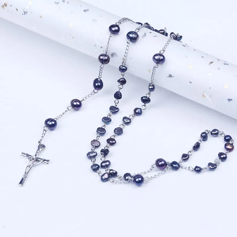 Новинка религиозная Святая Дева Мария розари ожерелье жемчужные бусы Иисус