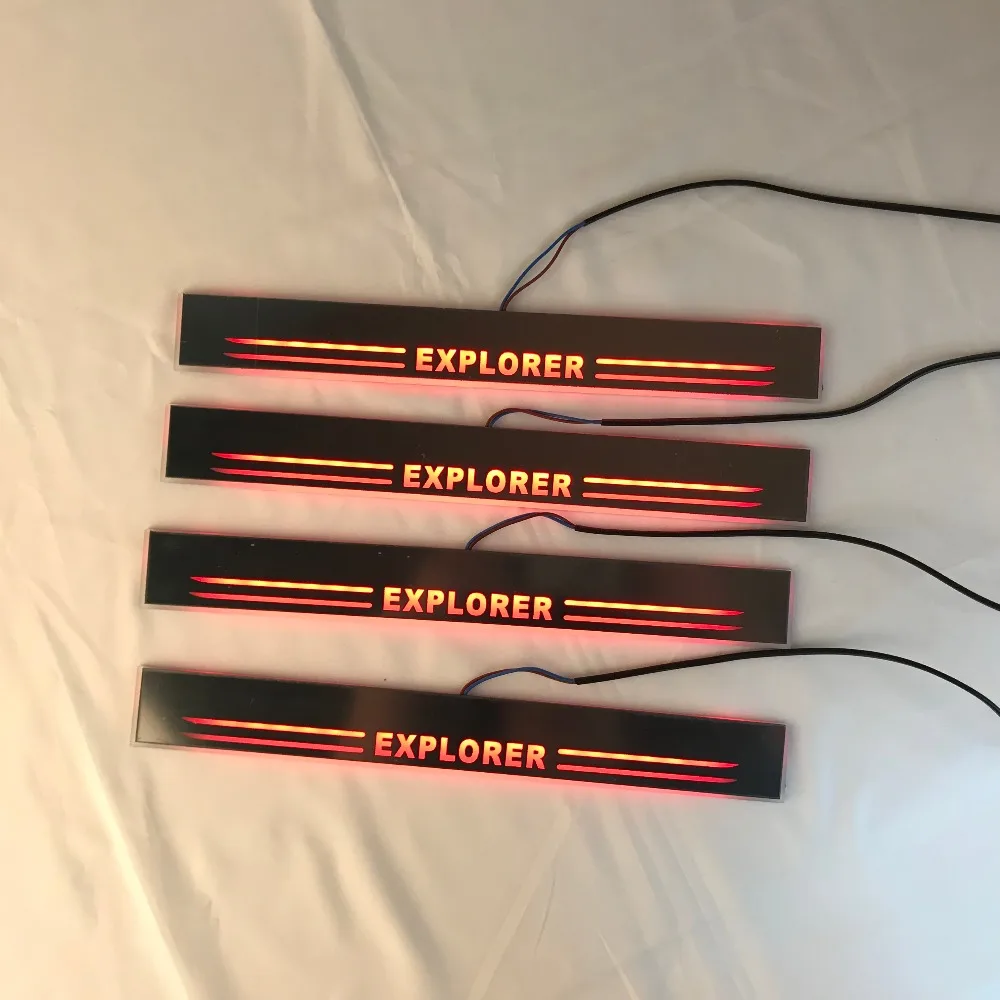 Led перемещение двери потертости накладки на плоской подошве динамический