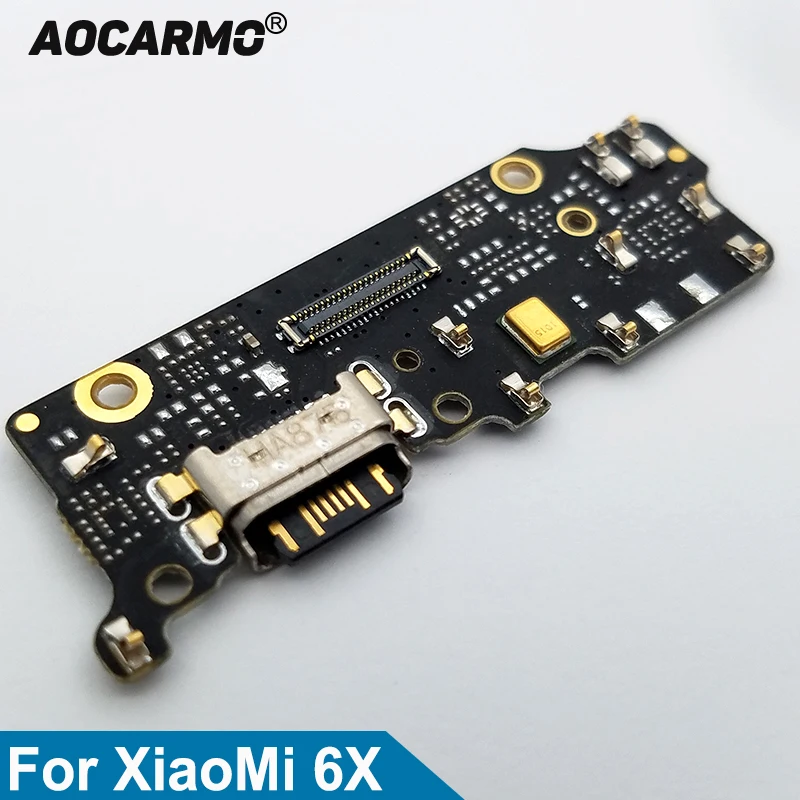 Зарядный USB порт Aocarmo Type C док разъем печатная плата гибкий кабель для замены Xiaomi 6X