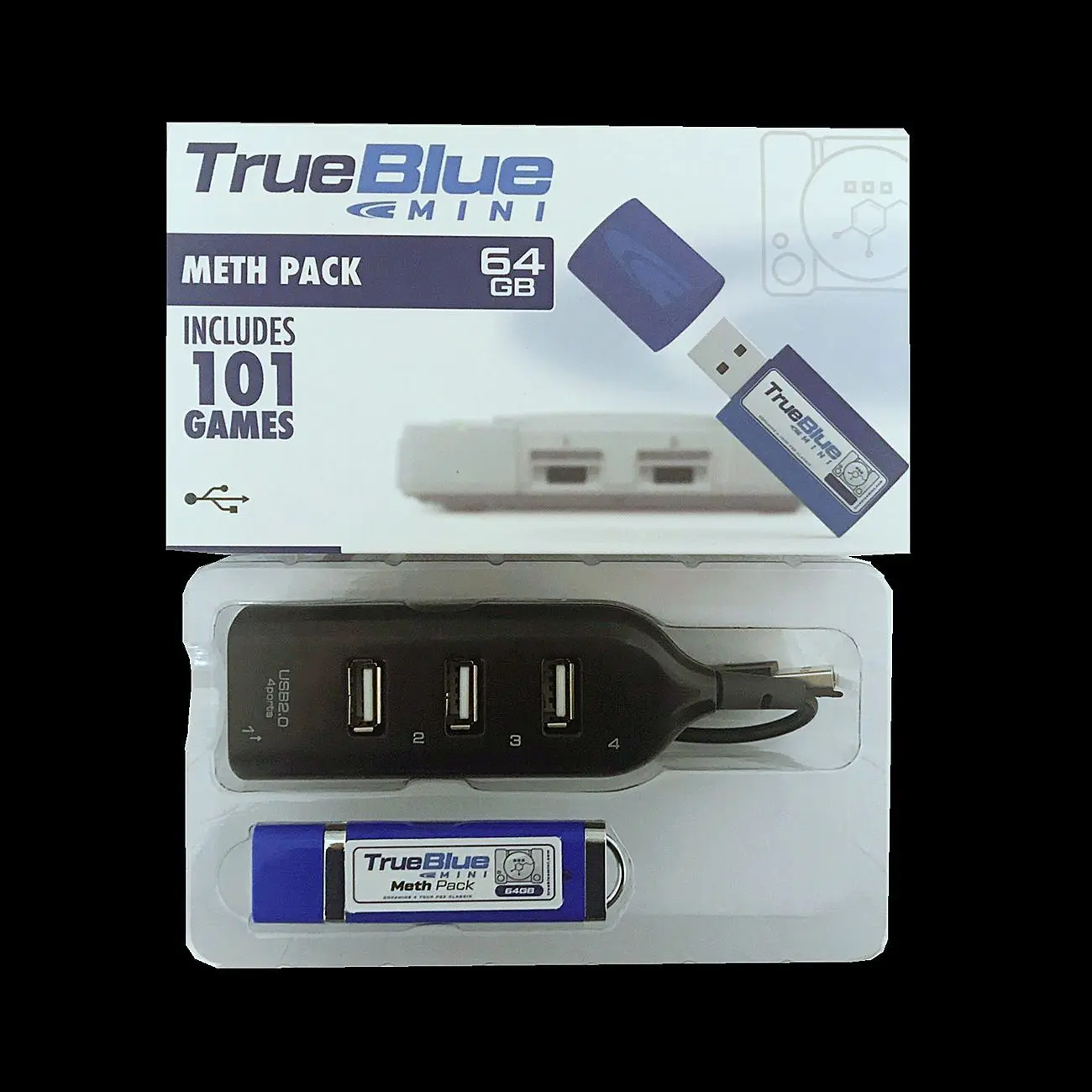 True blue mini Fight Pack 32 Гб с 58 играми/METH PACK 64 ГБ с 101 играми/CRACKHEAD PACK 64 ГБ с 101 играми для консоли ps1