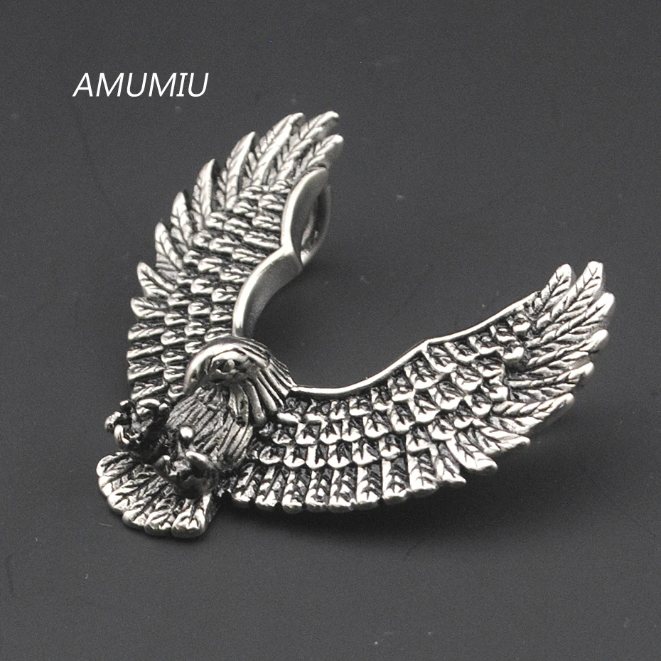 Ожерелье с подвеской AMUMIU из нержавеющей стали 316L байкерские украшения для мужчин