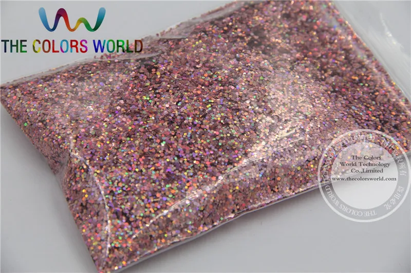 1.0MM Laser Dark Pink Color Glitter Powder for nail decoration UV gels and other | Nail