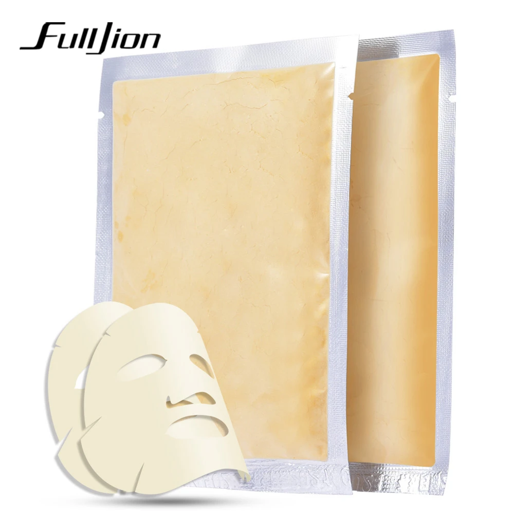 Fulljion, 24 K, Золотая коллагеновая активная маска для лица, пудра, отбеливание кожи, увлажнение, против морщин, против старения, уход за кожей, маски для лица
