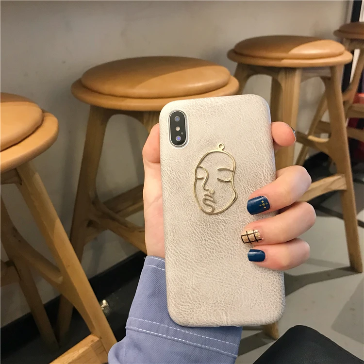 Модный кожаный 3D чехол для телефона для iphone 7 Чехол для iphone X 6 6S 8 Plus XR XS MAX задняя крышка Ретро чехол s Capa