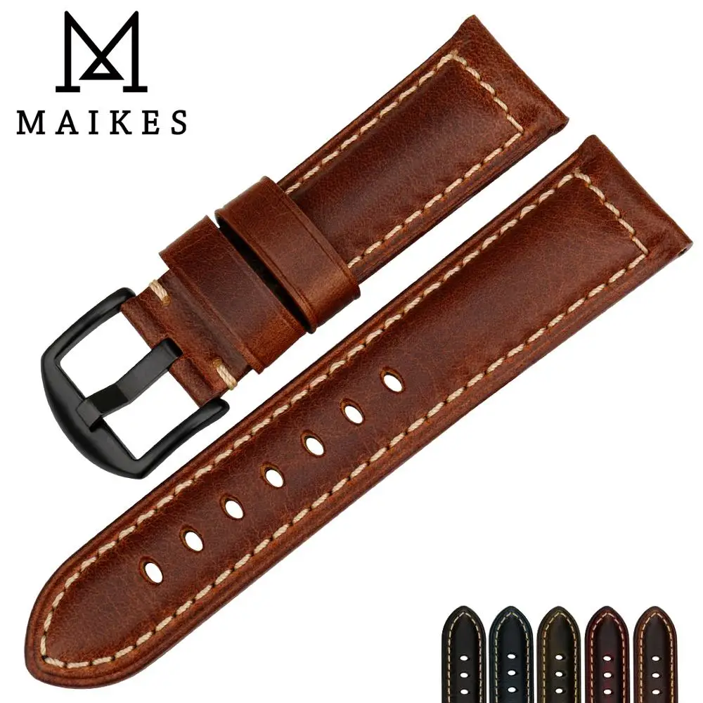 MAIKES высококачественные аксессуары для часов 6 цветов настоящий винтажный