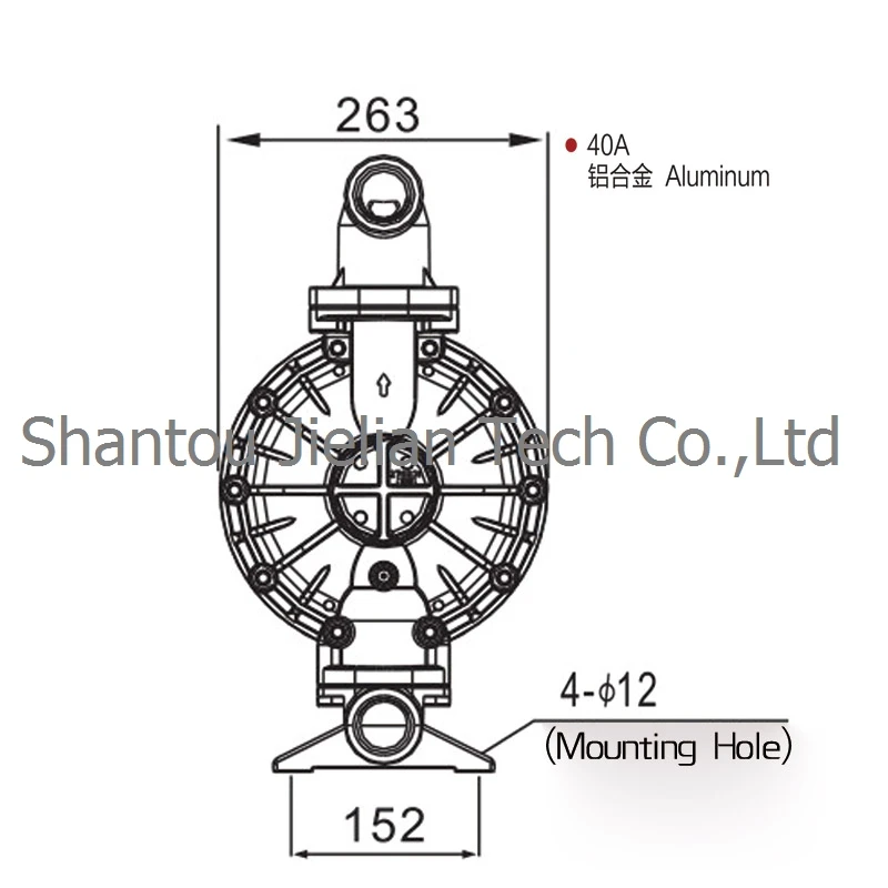 379L/min Aluminium Alloy Double Pump BML-40A PTFE Diaphragm | Инструменты