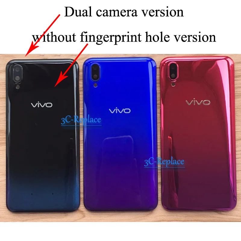Для BBK Vivo Y91 Y91i Y91c Y93 Y93s Y93st Y93 Lite Y95 U1 задняя крышка батарейного отсека Крышка корпуса чехол Задняя стеклянная линза запчасти для замены