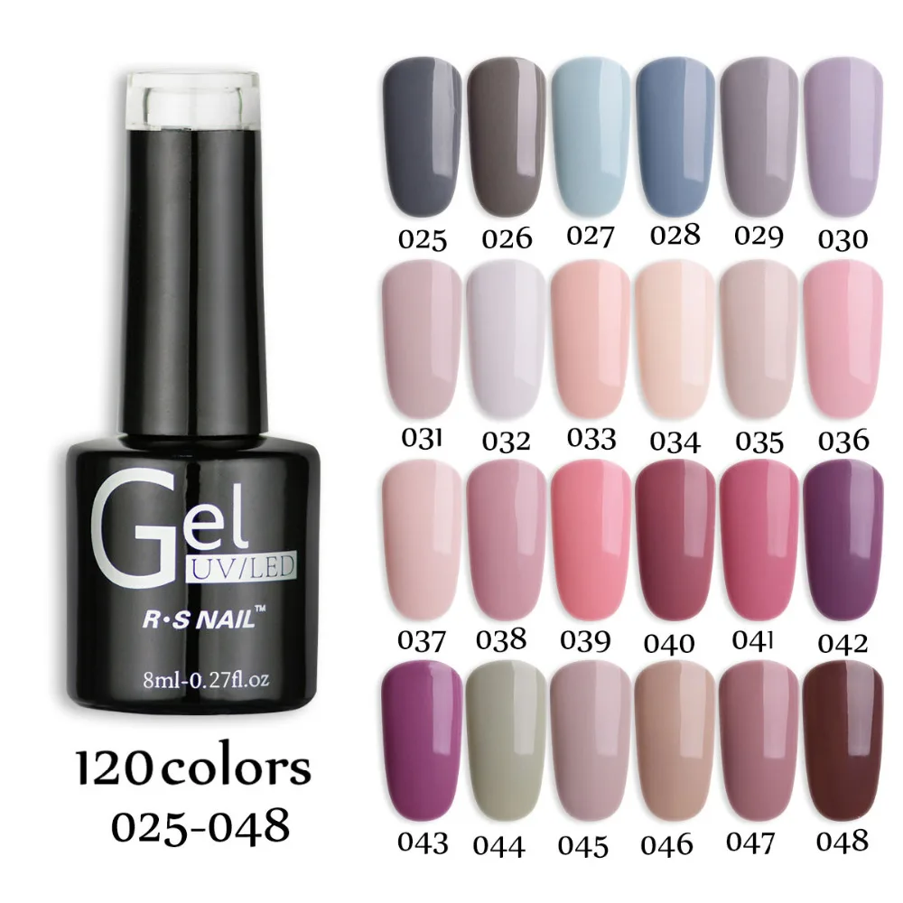 RS Nail One Step Гель для ногтей польский 120 цветов UV светодиодный 3 в 1 гель #061
