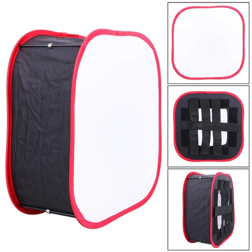 Kaliou Black Red Frame Foladble Flash Diffuser Softbox Soft Box For Canon EOS Nikon Speed Light Photo Studio | Электроника