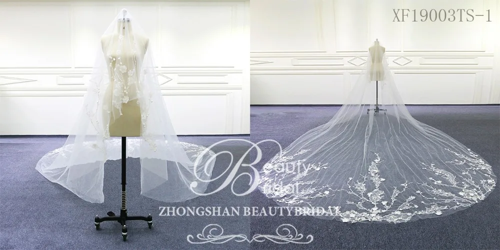 Свадебные аксессуары вуаль из тюля с кружевной кромкой и гребнем veu de noiva