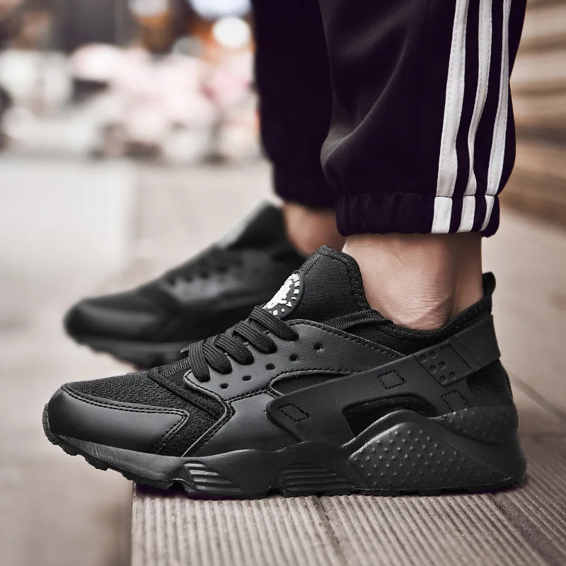 Черный LFFZ/мужские кроссовки; Летние кроссовки; Zapatillas Deportivas Hombre; дышащая повседневная обувь; Sapato ST325 - Цвет: Черный