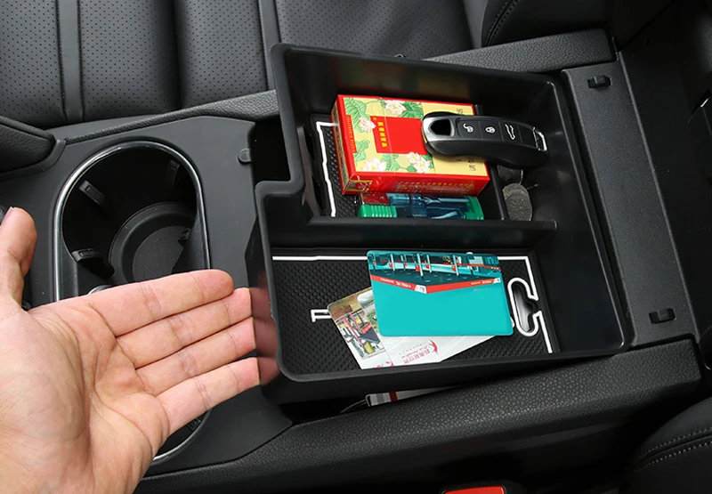 For Porsche Cayenne 2018-2021 Black Middle Console Armrest Organizer Storage Box Tray Car Accessories | Автомобили и мотоциклы