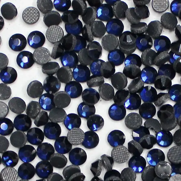 Стразы Hotfix с клейкой подложкой Монтана круглые плоские стразы на страз модные