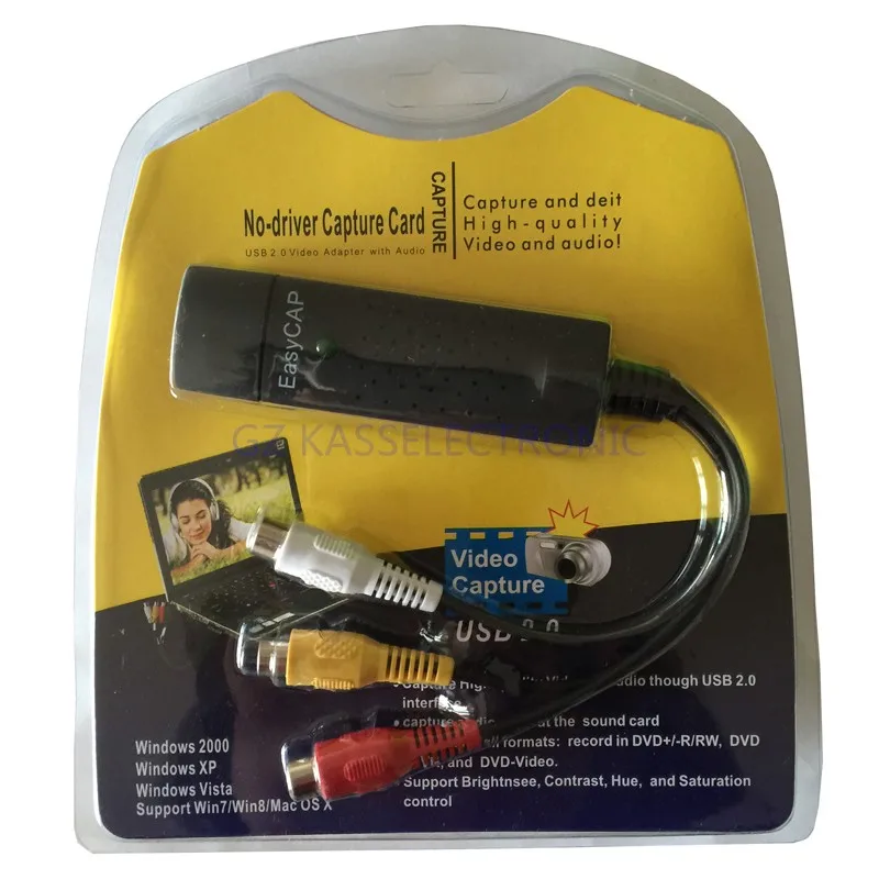 2017 новое USB устройство для видеозахвата Windows 7 8 10 MAC драйвер не требуется