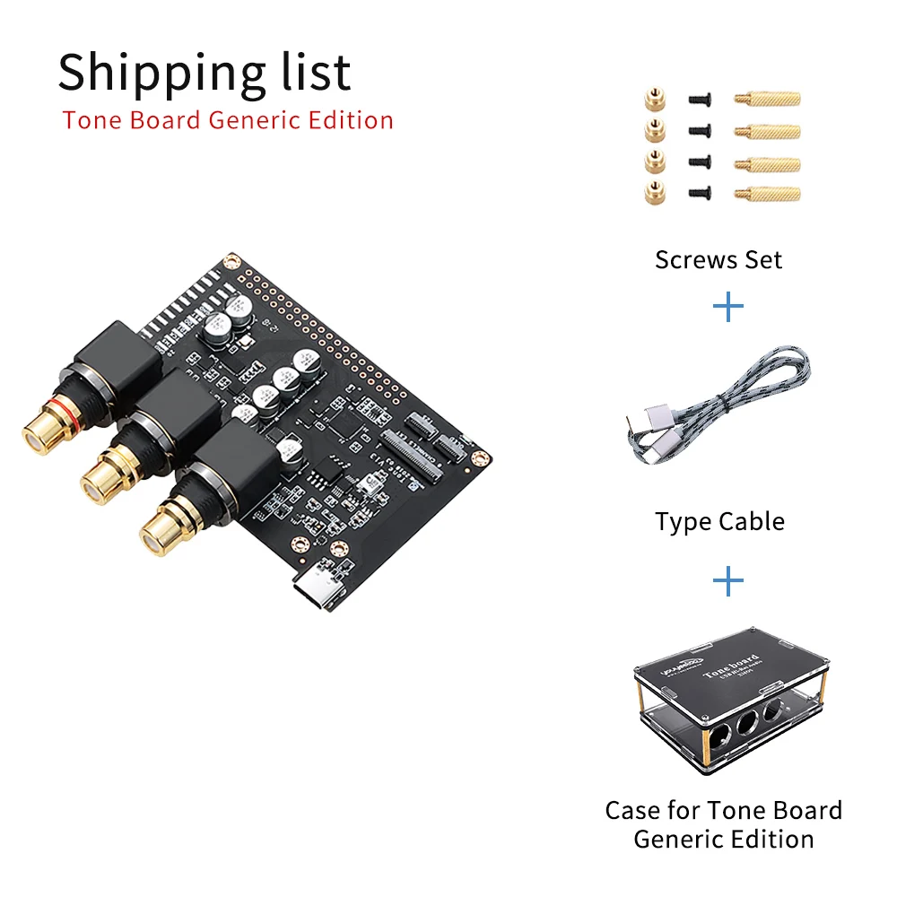 Комплект 6 Khadas Tone Board ES9038Q2M USB DAC Hi-Res аудио макетная плата с XMOS XU208-128-QF48 - Комплект: Комплект 6