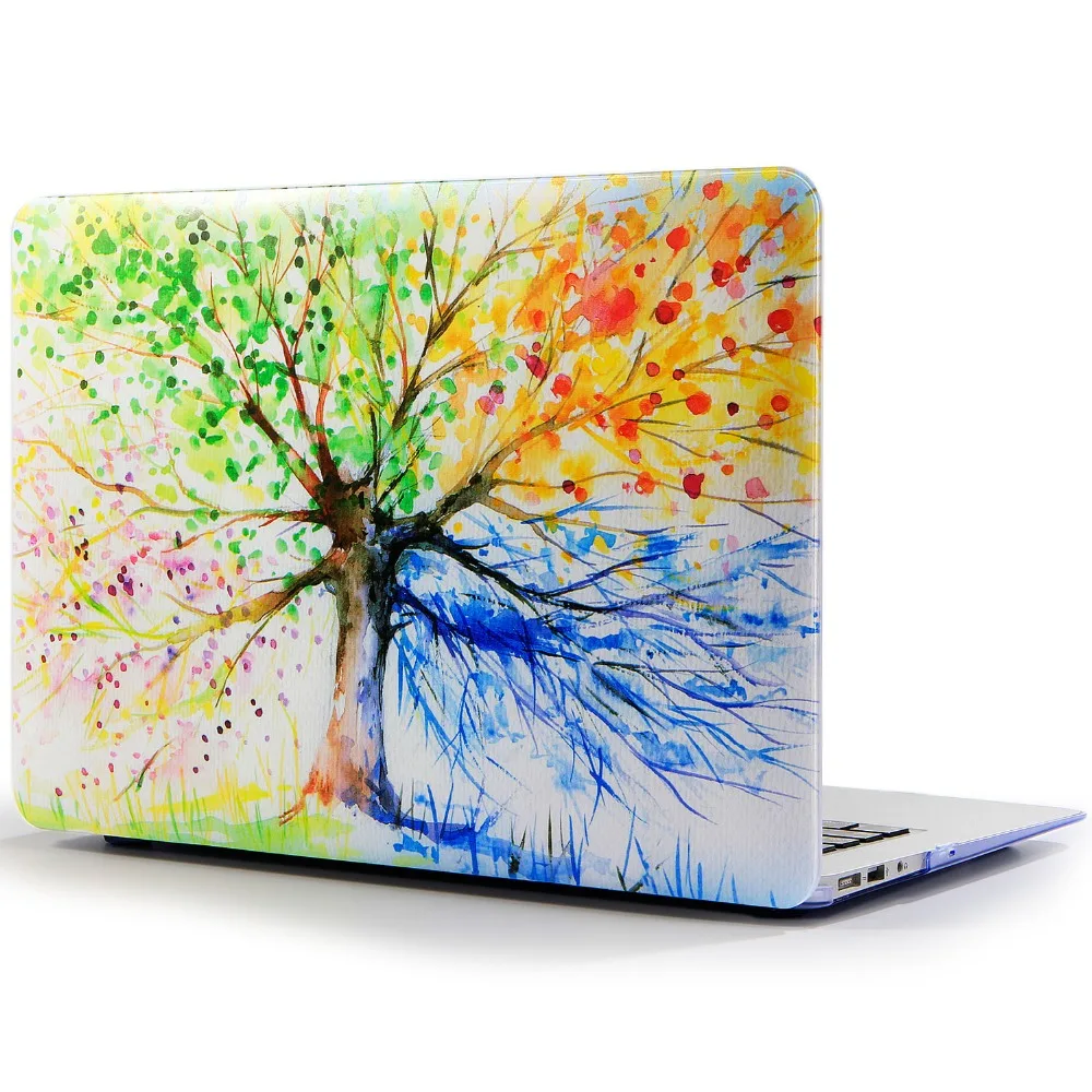 JUNWER новый цветочный чехол для ноутбука APPle MacBook Air Pro Retina 11 12 13 3 15 дюймов с сенсорной