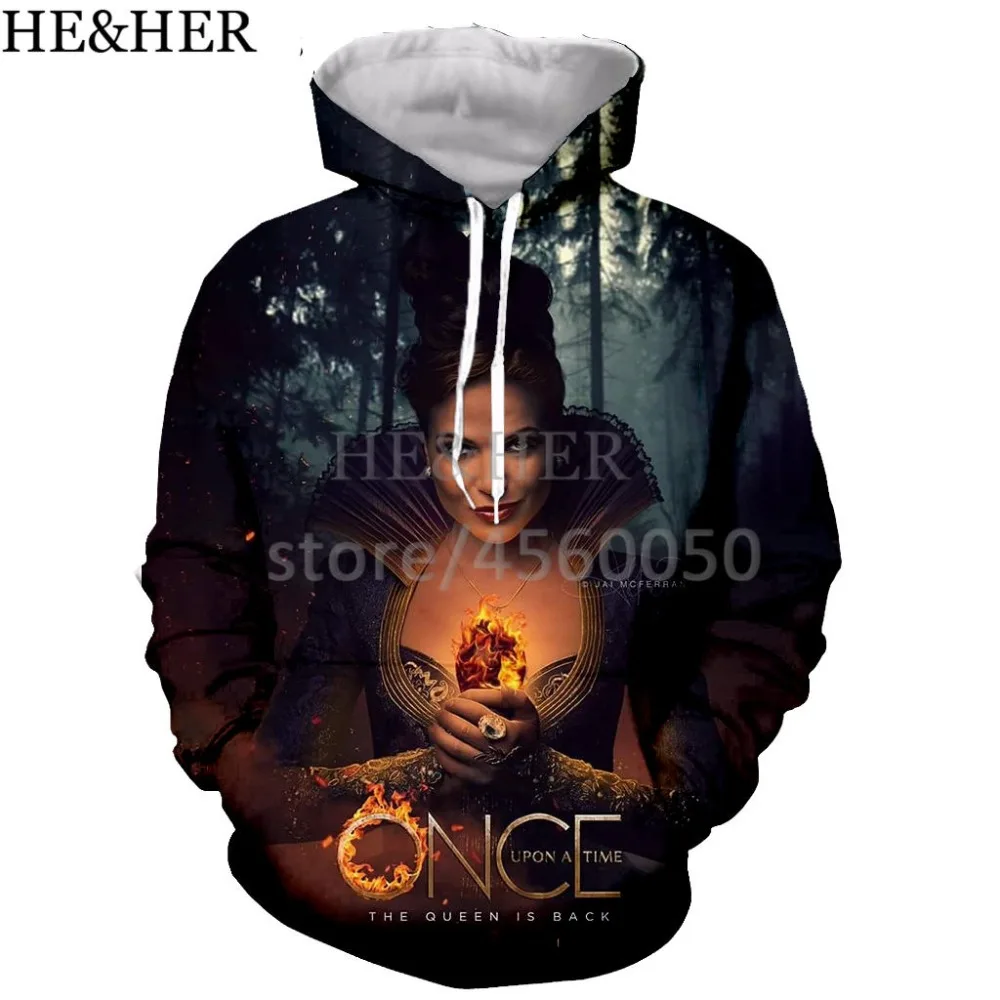 

Newest Movie Once Upon A time 3D printed men hooded hoodie sweatshirt fashion graphic hoodie casual streetwear pullover hoodie