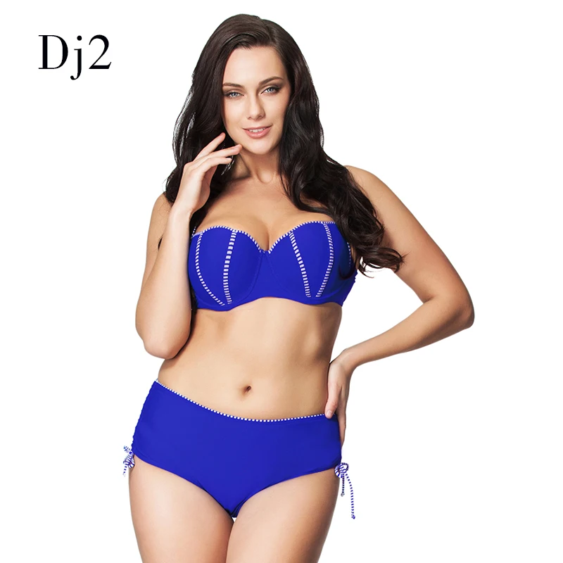 Большой размер купальник высокая талия бикини пуш-ап бразильский сексуальный