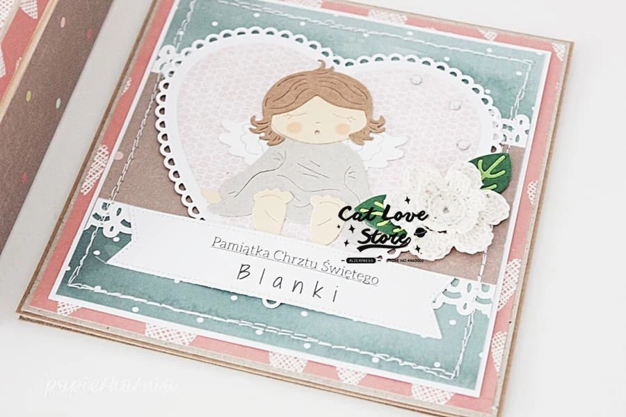 Angel Baby Girl трафареты для резки металла DIY бумажные карточки скрапбукинга