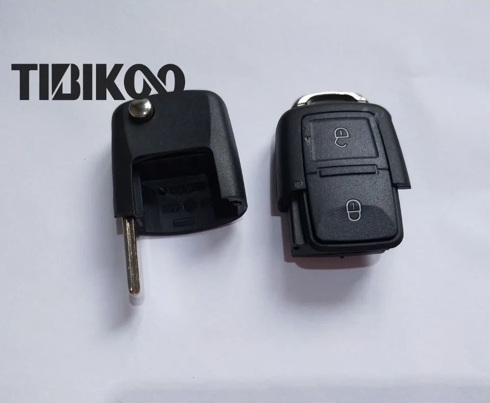 Складной чехол для автомобильного ключа с 2 кнопками VOLKSWAGEN MK4 Seat Altea Alhambra Ibiza|car key