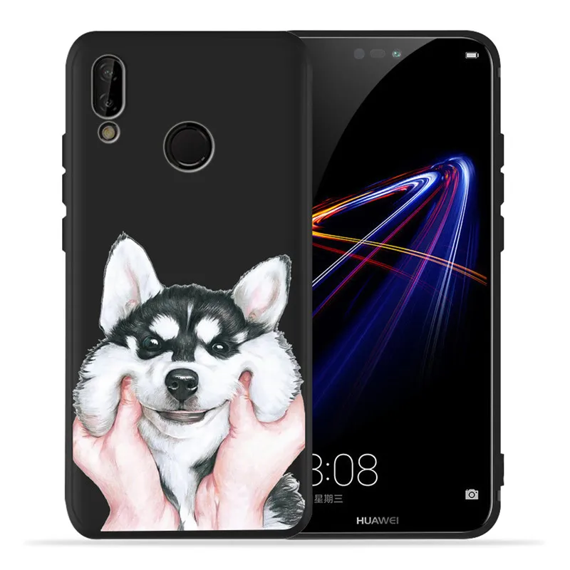 Изготовленный на заказ для huawei P8 P10 P20 P30 Коврики 10 20 Honor 8 8X 8C 9 V20 20i 10 Lite Plus Pro Чехол Coque Samsung чехол-футляр изображение кошки и собаки - Цвет: H1704