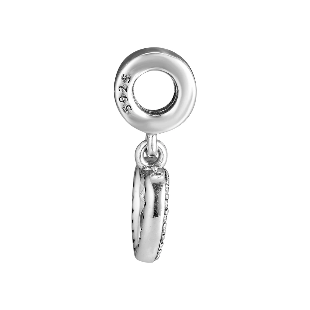 Подходит для браслетов Pandora Charms Forever in my Heart бусы с прозрачными фианитами 100% 925