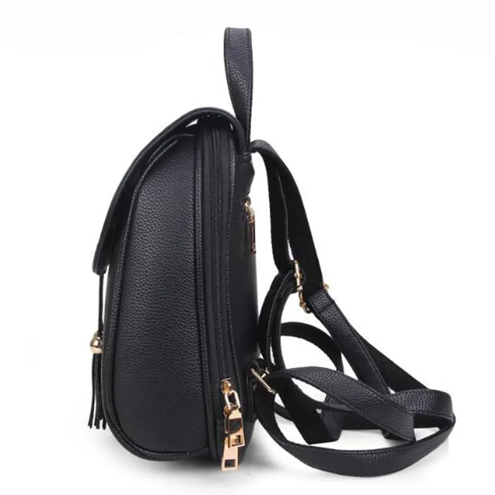 Школьные сумки рюкзак из искусственной кожи с бахромой женский