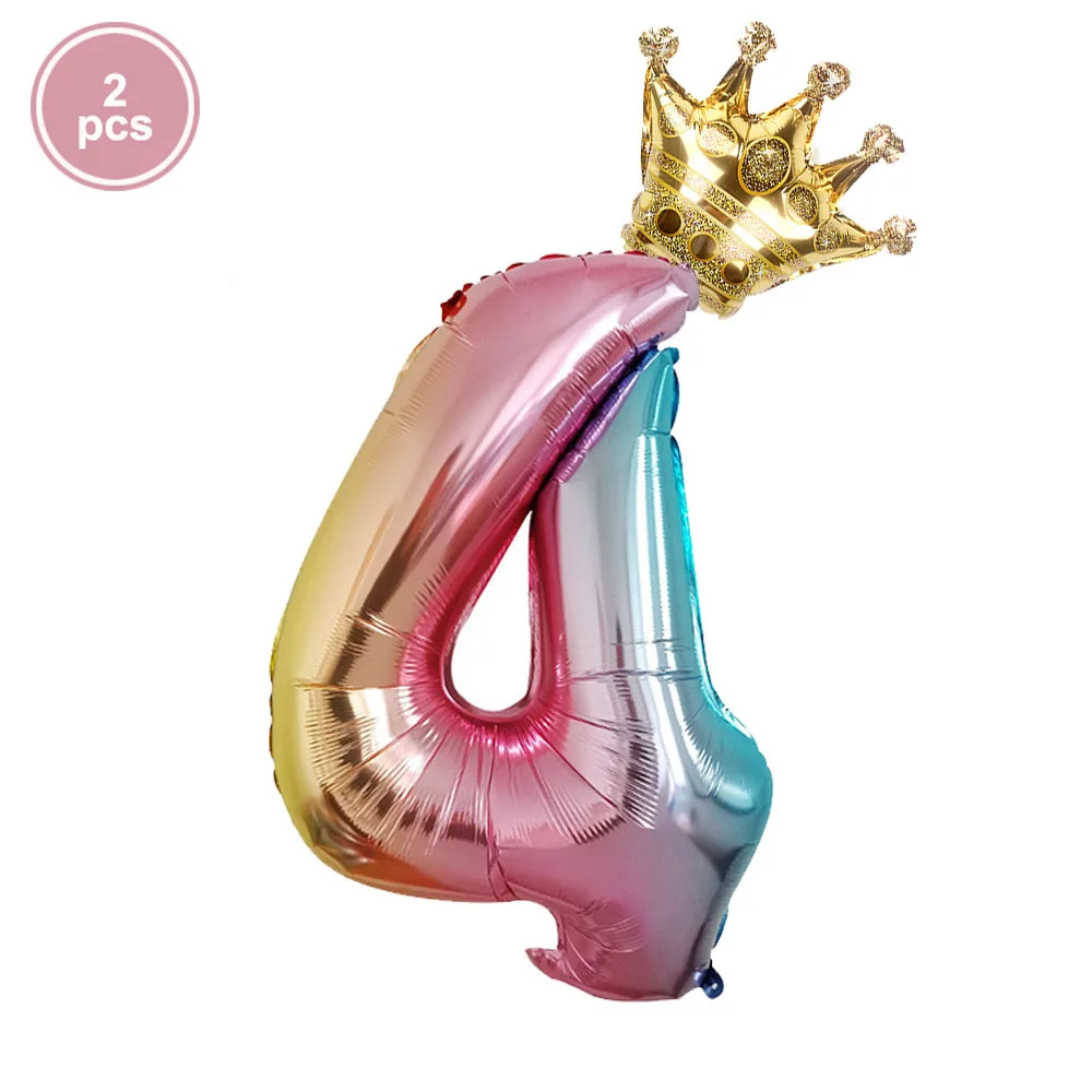 Шары градиентного цвета на первый день рождения шары из фольги с днем для первого