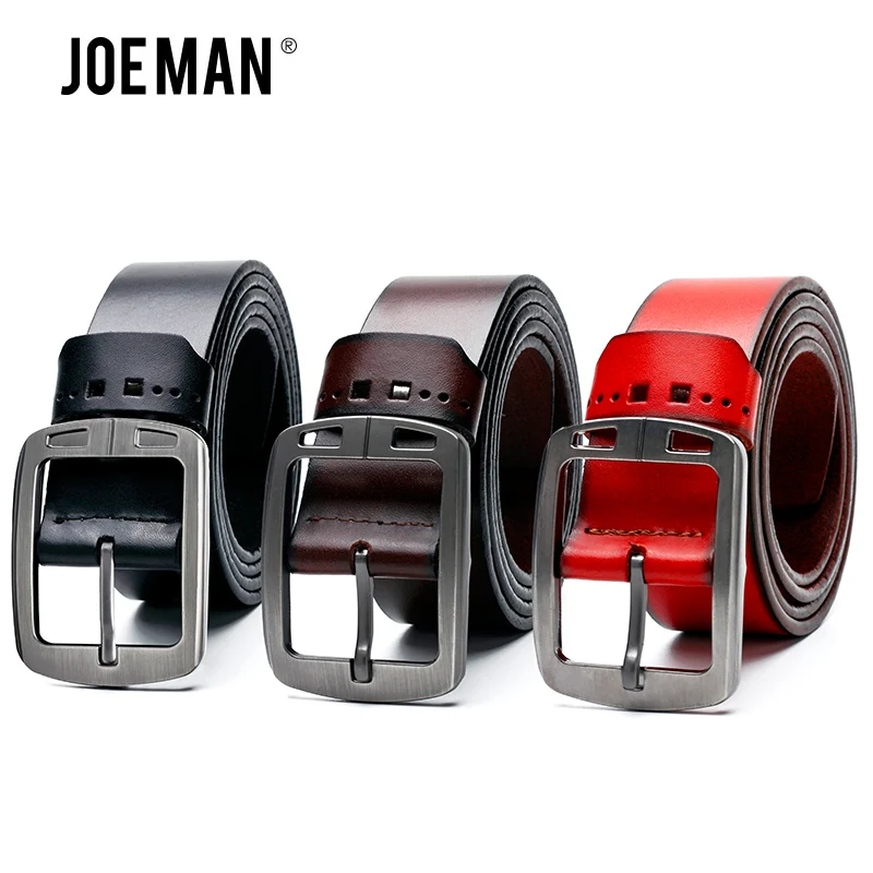 Ремень из натуральной воловьей кожи для мужчин пояс с пряжкой цинкового сплава