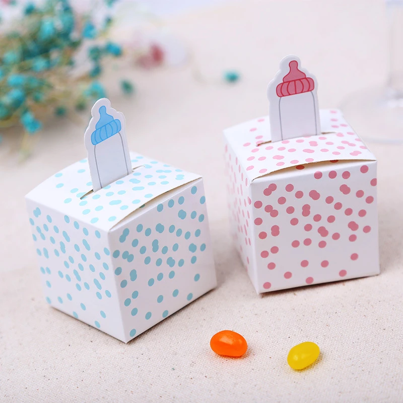 100 шт./лот безвредная розовая синяя бутылочка для кормления декоративные кубики