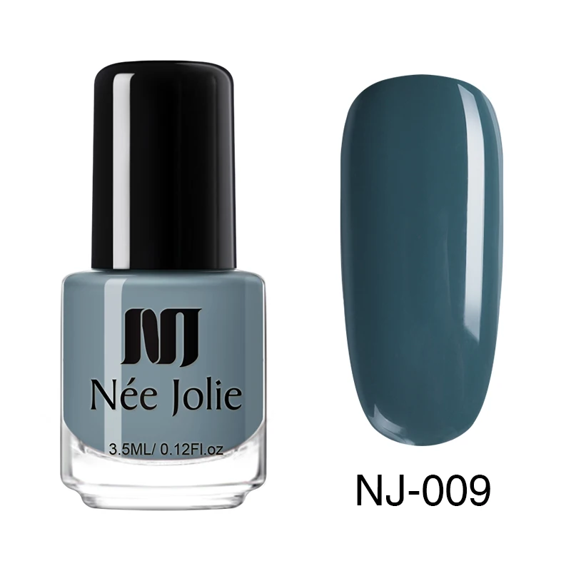 3.5ml NJ009 Лак для ногтей NEE JOLIE, кофейный, серый, красный, серия Nail Varnich, чистый цвет, лак для ногтей, лак, украшение, 3,5 мл - Цвет: 3.5ml NJ009