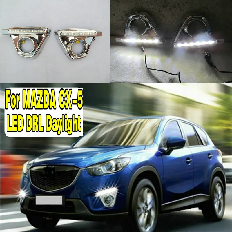 2 шт./компл. светодиодные дневные ходовые огни DRL автомобильный комплект