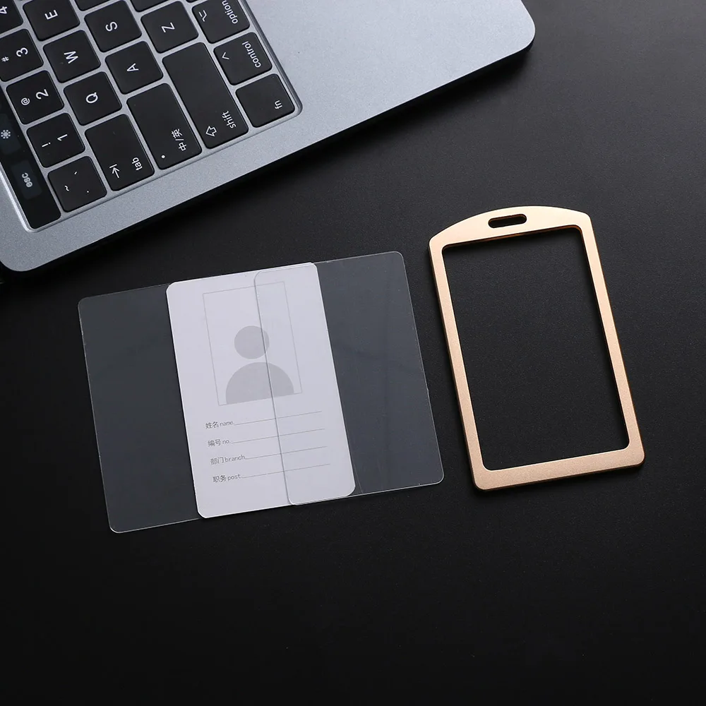 Металлический ремешок держатель для карт 1 шт. алюминиевый сплав деловых