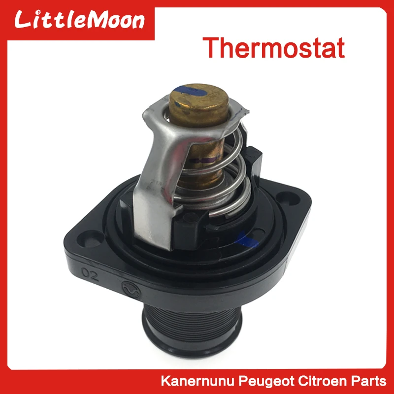 LittleMoon Фирменная Новинка натуральная Хладагент термостат 1336Q1 1336N5 9630066780 для peugeot 307 408 206 308 207 Citroen C2 C4