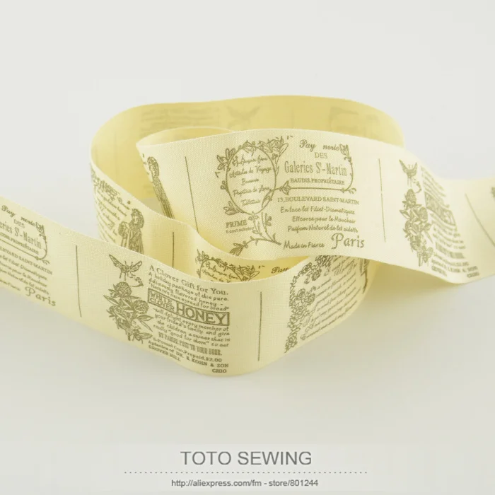TOTO sewing accessory fairy plot label mini.order is $5 (mix order) 4CM width Zakka cotton ribbons tape free shipping|tape material|tape