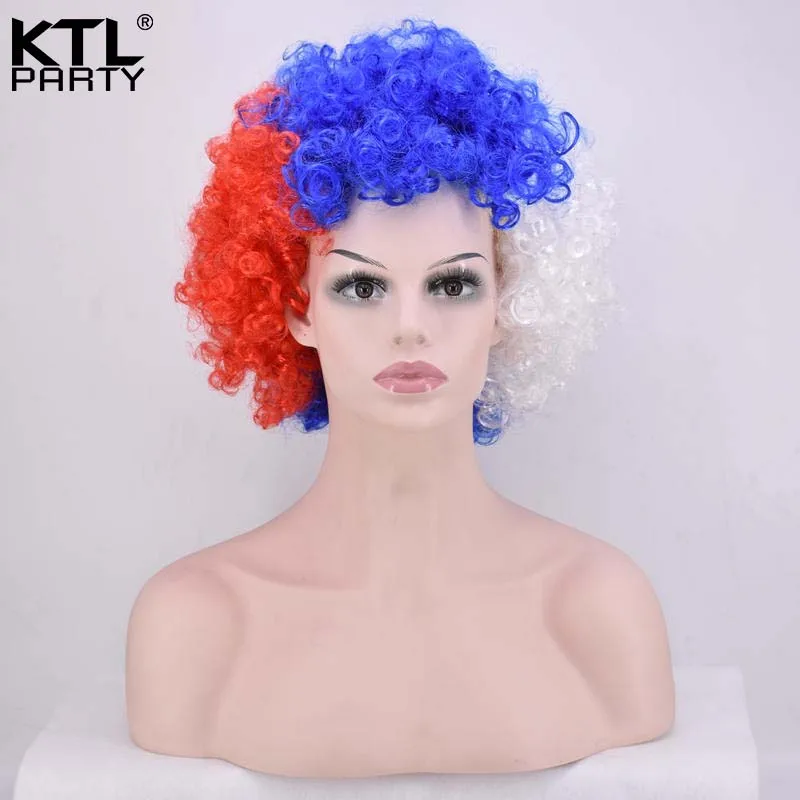 KTLPARTY футбольный костюм Россия болельщик взрывной парик для футбольной | Отзывы и видеообзор