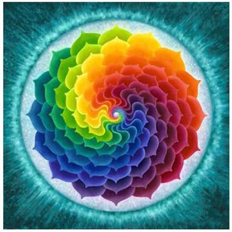 Mandala disk Full round Diamond 5D DIY Painting Embroidery Cross Stitch Rhinestone Mosaic Decor Gift D1099 | Дом и сад
