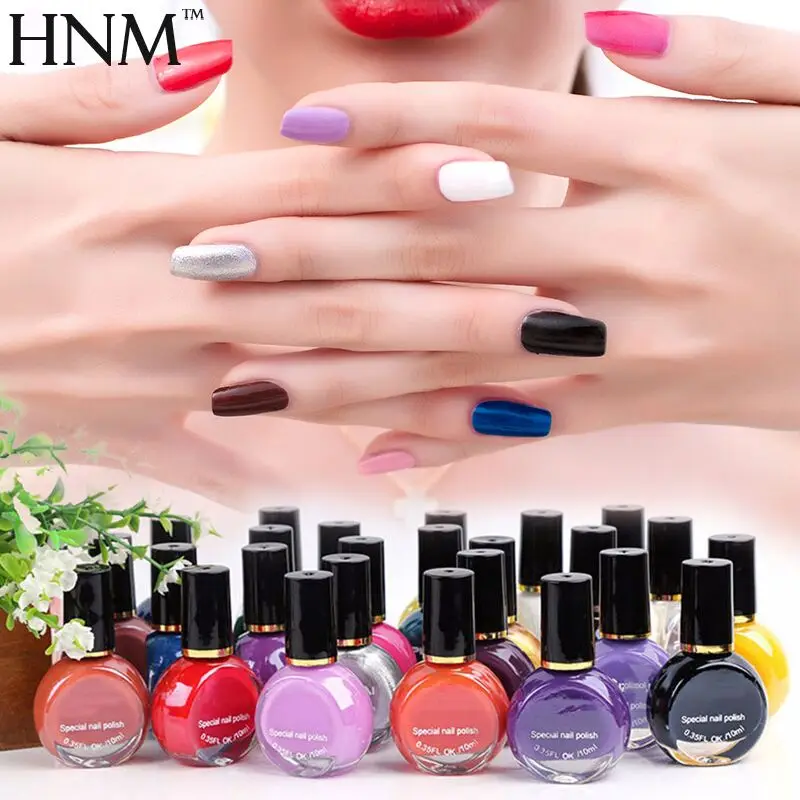 Hnm 10 мл специальные Лаки для ногтей тиснения Краски польский Platinum DIY печать штамп посвященный подлинным gellak Лаки для ногтей ES